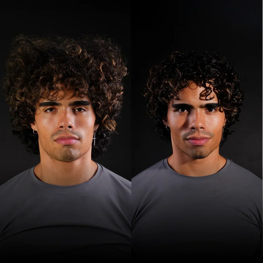 BASED Curl Gel - side angle for men UK