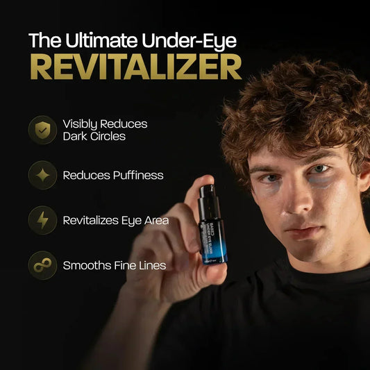 BASED Under Eye Elixir - side angle for men UK