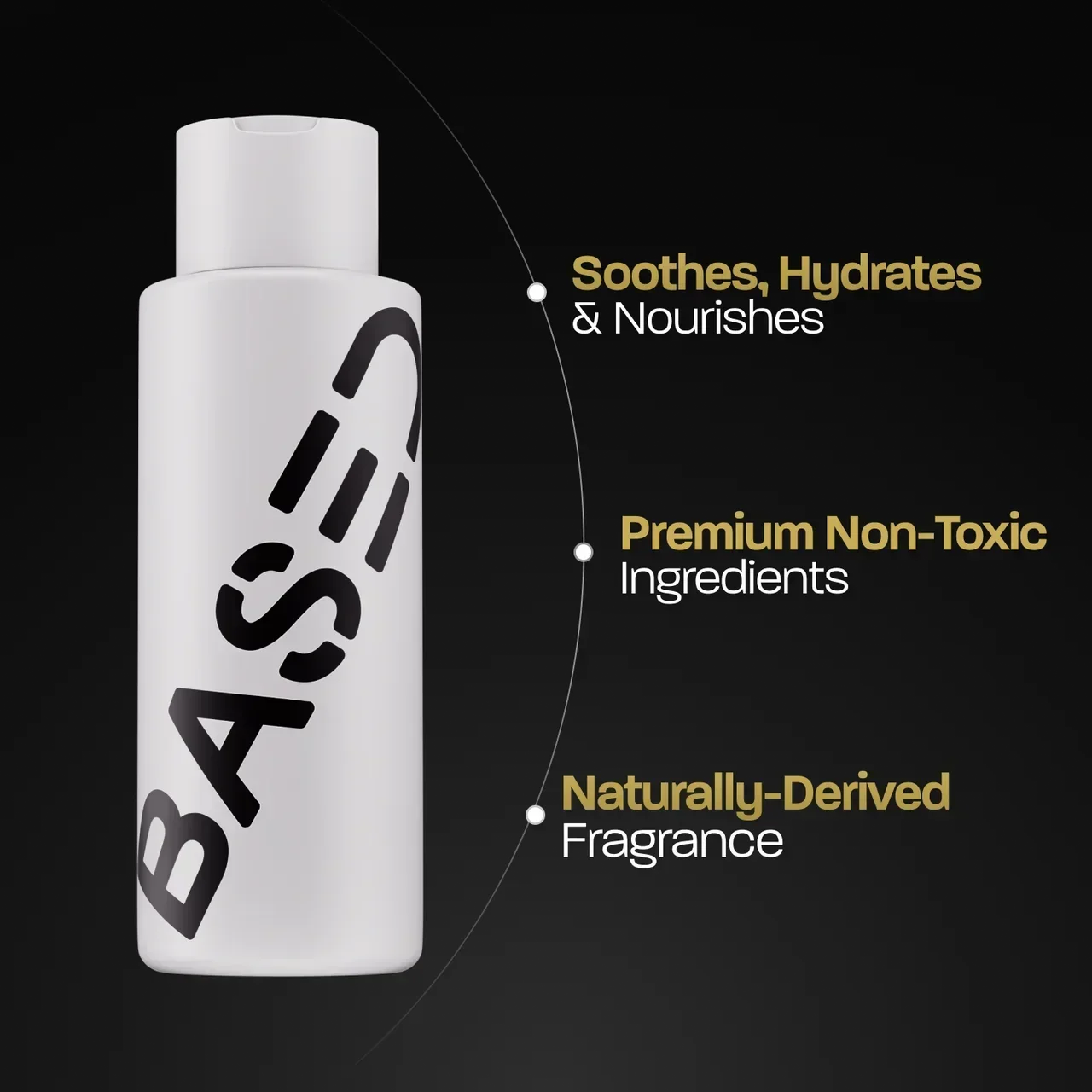 BASED Body Wash - side angle for men UK