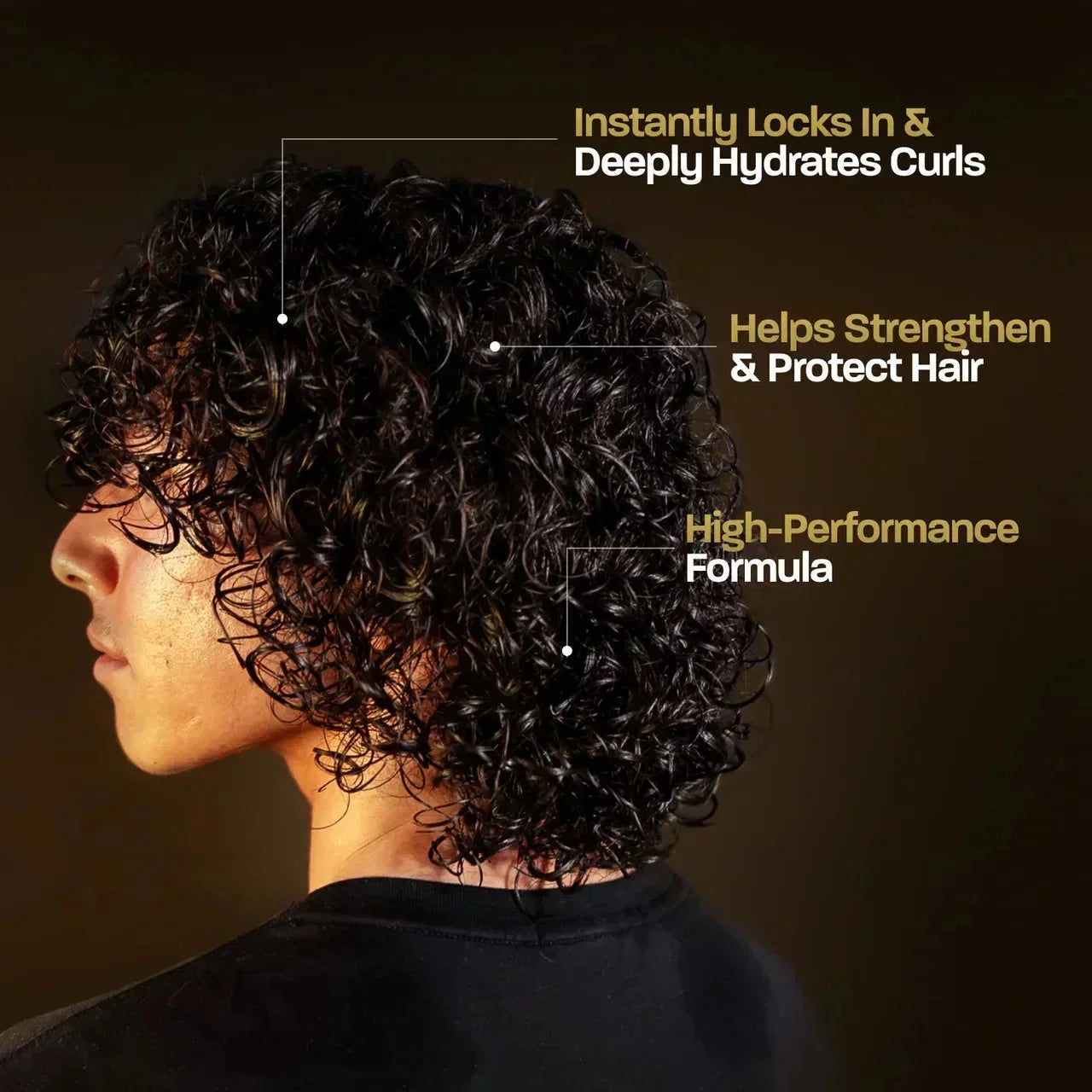 BASED Curl Cream - lifestyle shot for men UK