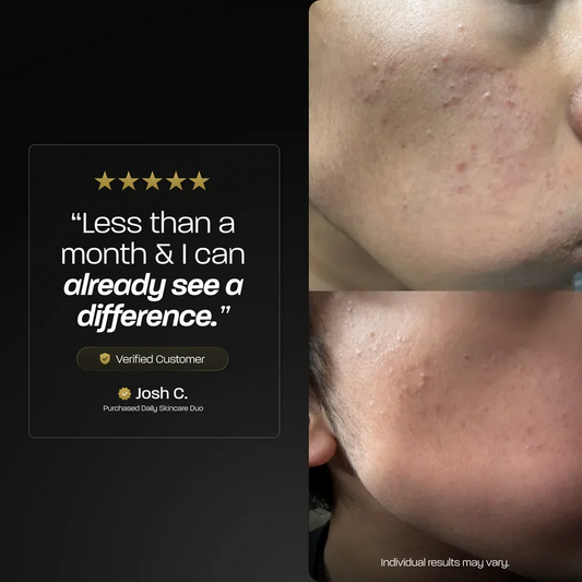 BASED Daily Skincare Duo - side angle for men UK