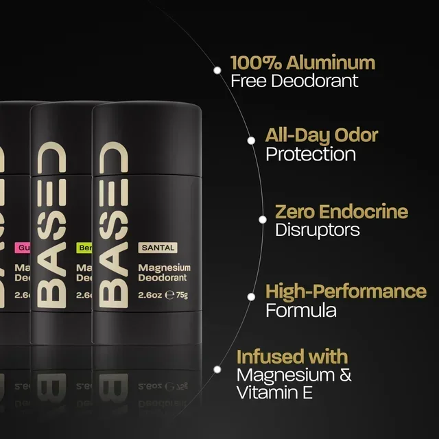 BASED Deodorant - side angle for men UK